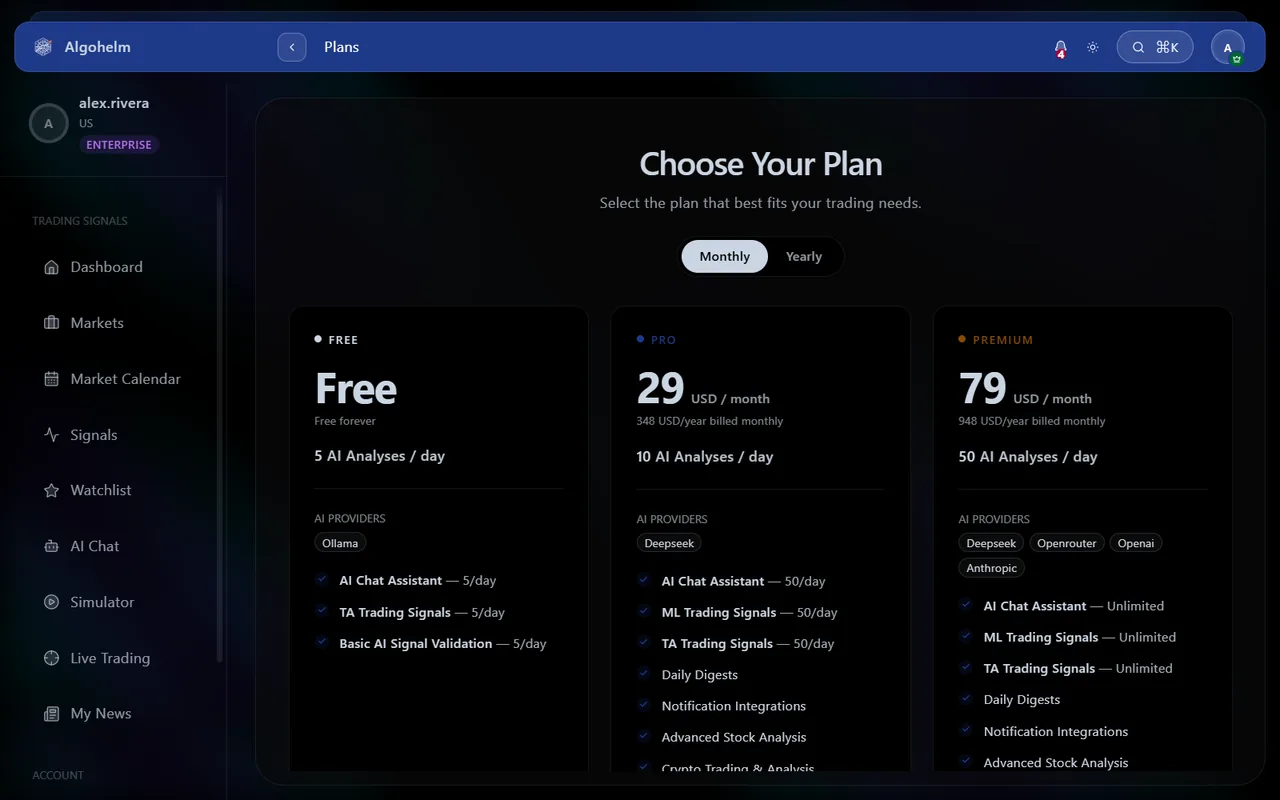 Plans & Billing